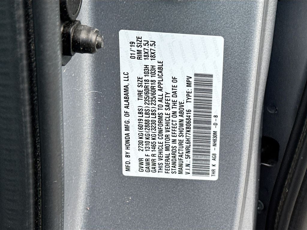 2019 Honda Odyssey EX-L