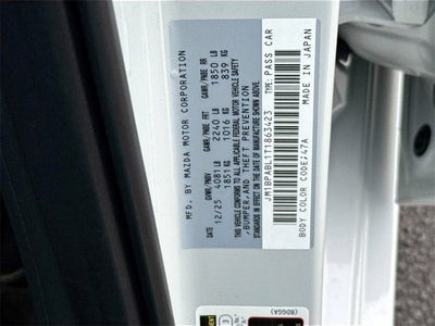 2026 Mazda Mazda3 Sedan 2.5 S Select Sport