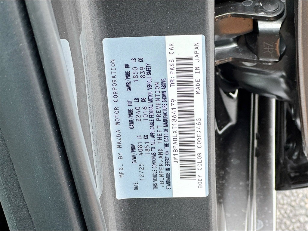 2026 Mazda Mazda3 Sedan 2.5 S Select Sport