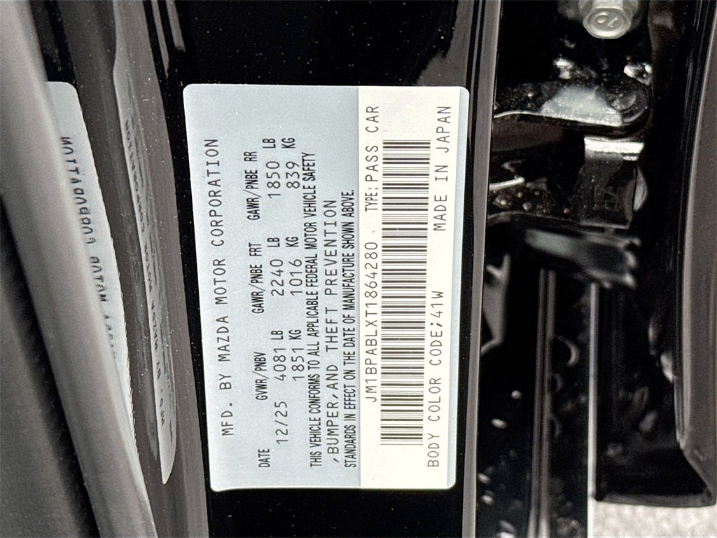 2026 Mazda Mazda3 Sedan 2.5 S Select Sport