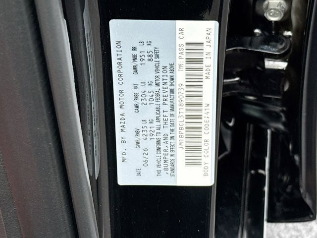 2026 Mazda Mazda3 Sedan 2.5 S Carbon Edition AWD