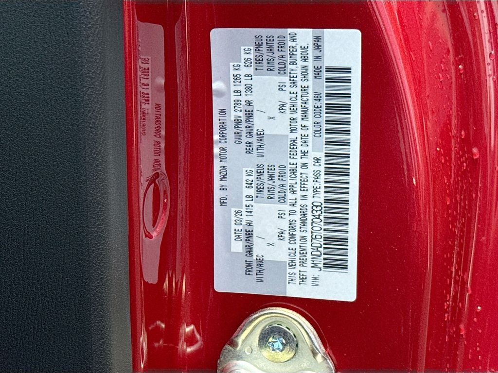 2026 Mazda Mazda MX-5 Miata Grand Touring