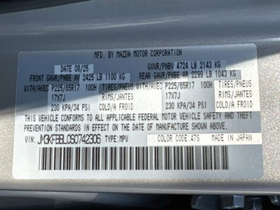 2025 Mazda Mazda CX-5 2.5 S Select Package