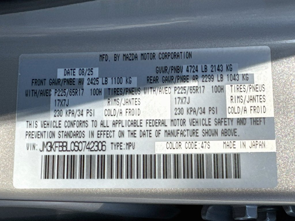 2025 Mazda Mazda CX-5 2.5 S Select Package