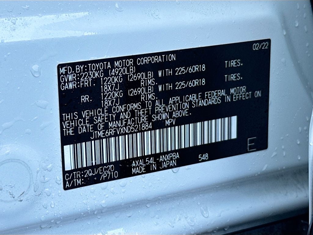 2022 Toyota RAV4 Hybrid XSE