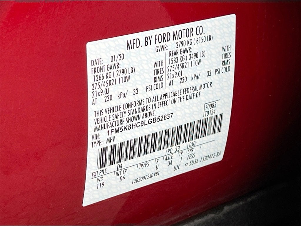 2020 Ford Explorer Platinum