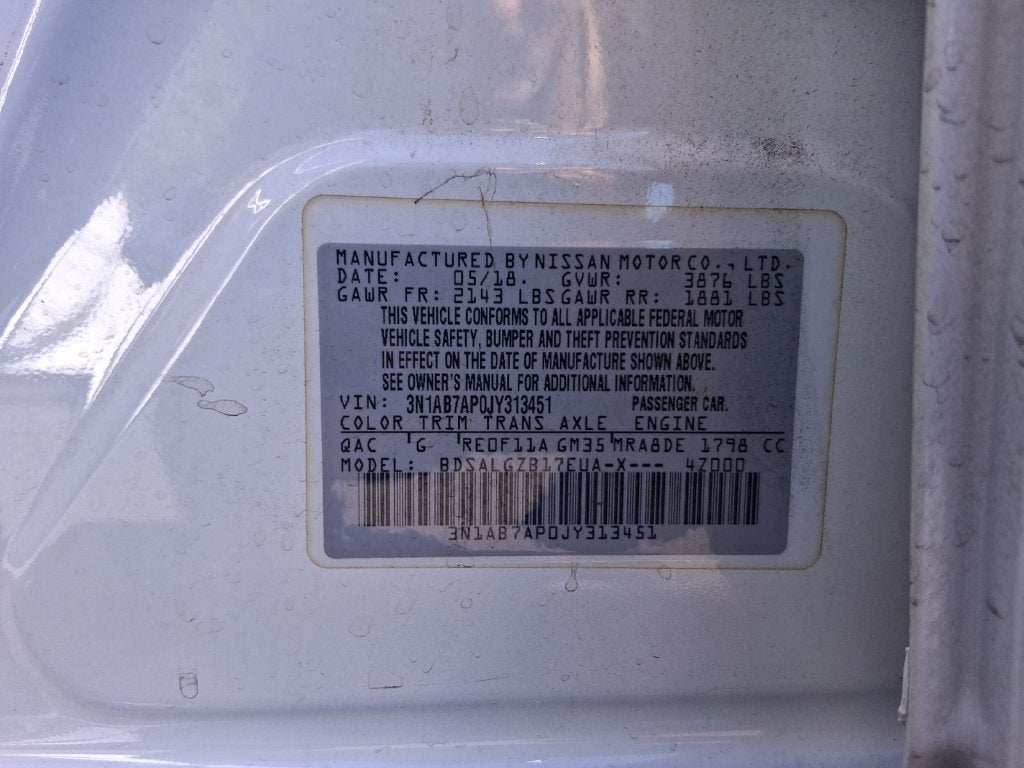 2018 Nissan Sentra SL