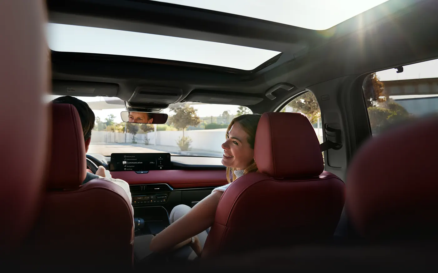 Friends riding in the 2-row 2027 Mazda CX-90 | Jim Shorkey Mazda in Gainesville GA