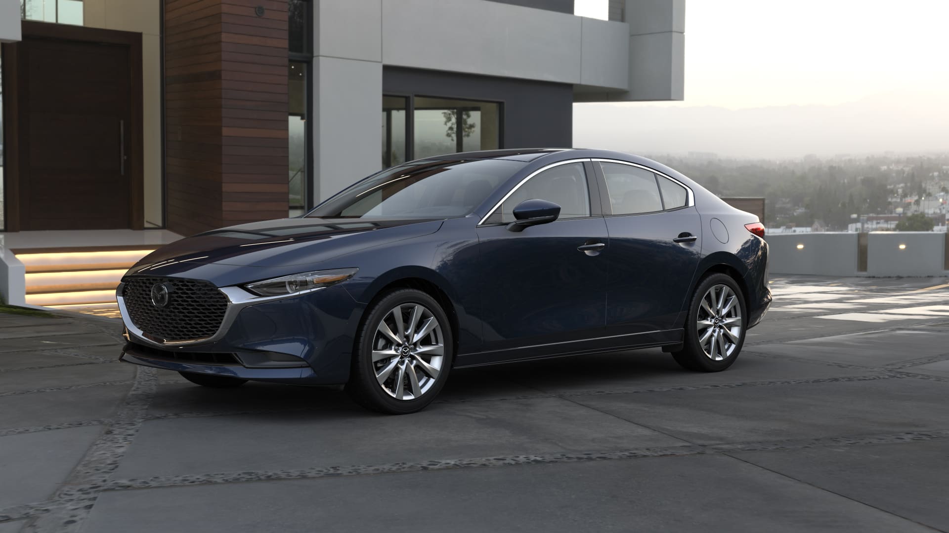 2022 Mazda3 Premium Deep Crystal Blue Mica | Jim Shorkey Mazda in Gainesville GA