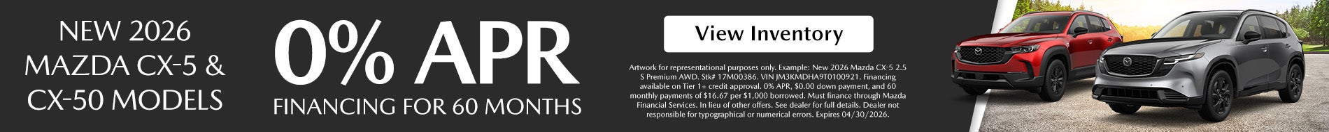 New 2026 CX-5 & CX-50 Models